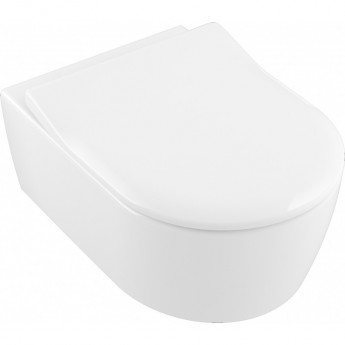 Комбипак VILLEROY & BOCH унитаз AVENTO 370х530 подвесной + сиденье для унитаза SLIMSEAT QUICKRELEASE SOFTCLOSING