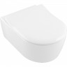 Комбипак VILLEROY & BOCH унитаз AVENTO 370х530 подвесной + сиденье для унитаза SLIMSEAT QUICKRELEASE SOFTCLOSING 5656RS01