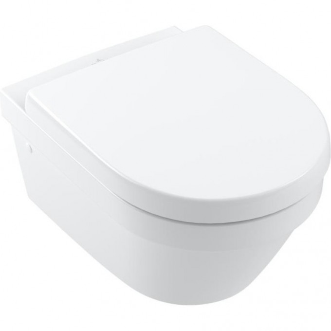 Унитаз с вертикальным смывом VILLEROY & BOCH 4694 HRR1 ARCHITECTURA DIRECTFLUSH 4694 R0 XX c cиденьем для унитаза SOFTCLOSING 98M9 C101) 4694HRR1